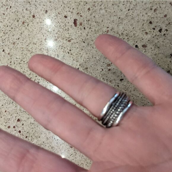 Sterling silver spinner ring - Picture 1 of 4